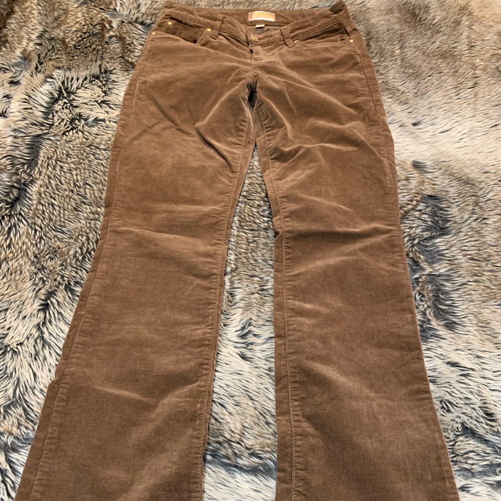 Kut From The Kloth Karen Baby Bootcut Corduroy Pants Jeans Cognac Size 4